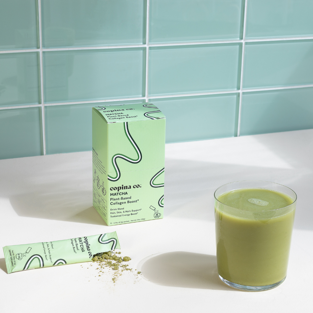 Matcha Plant-Based Collagen Boost Latte Stick Packs