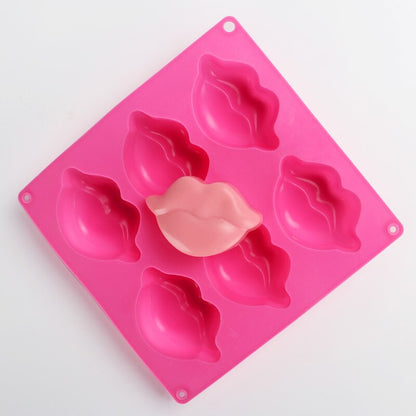 3D lip shape soap model Silicone