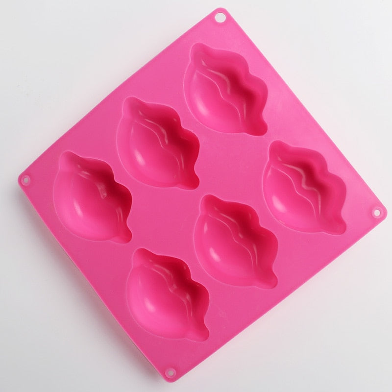 3D lip shape soap model Silicone