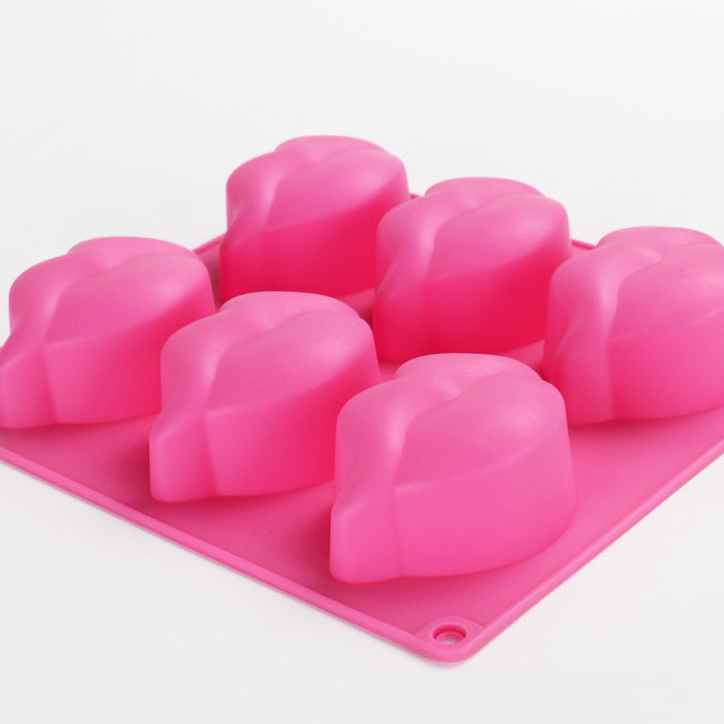 3D lip shape soap model Silicone