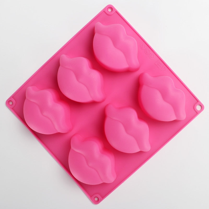 3D lip shape soap model Silicone